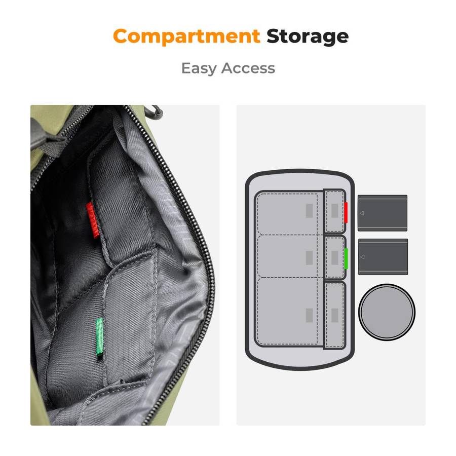 KF13.157V2 | K&F Alpha (Green) Photographers Sling Bag