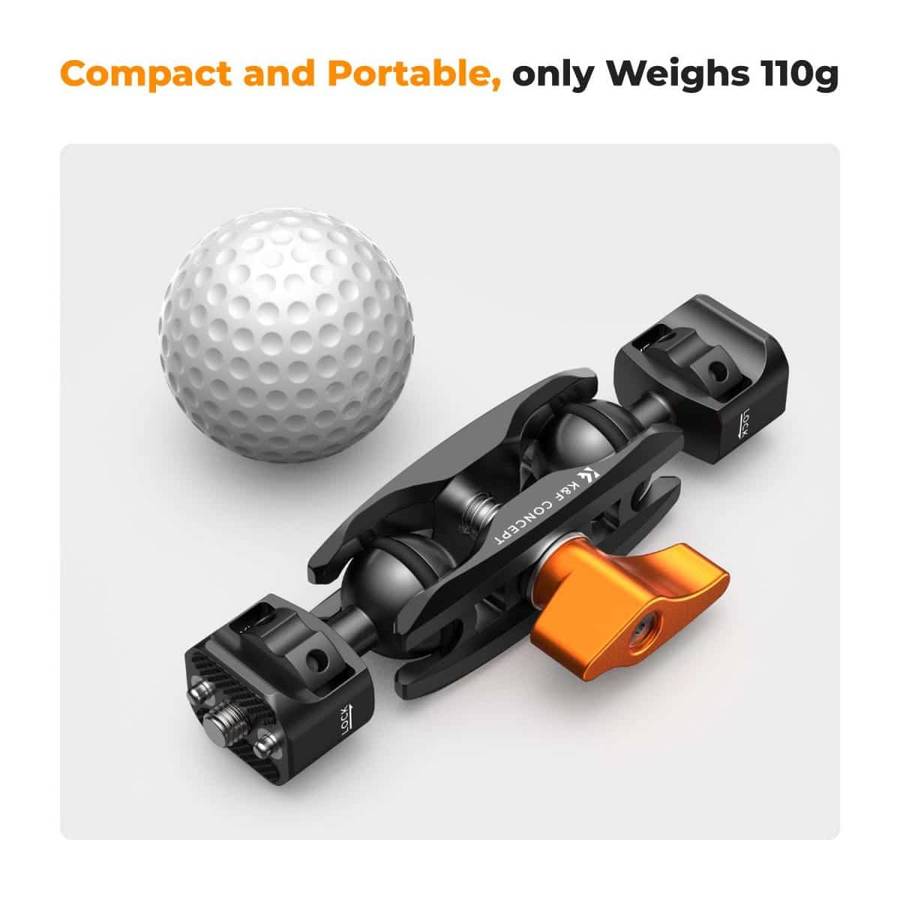 KF31.082 | K&F Magic Arm Ms14 - Double-ended with 1/4" Screw Ball Heads