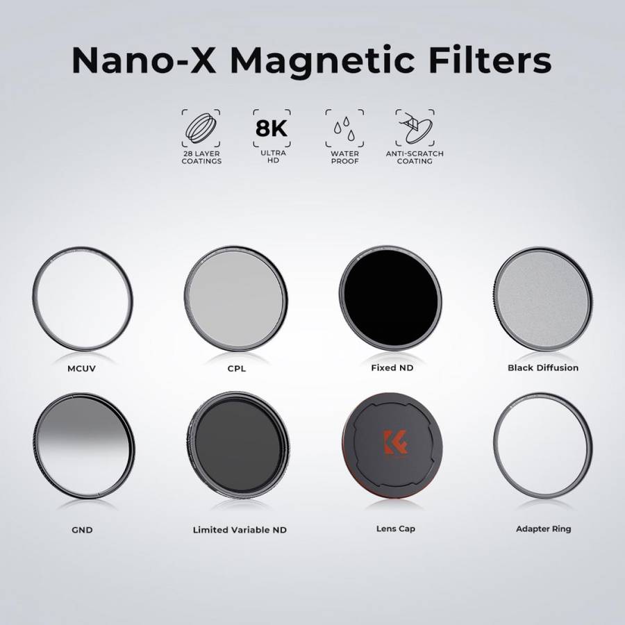 SKU.1705 | K&F 67mm Circular Polariser (CPL) Filter Magnetic Nano-X Series