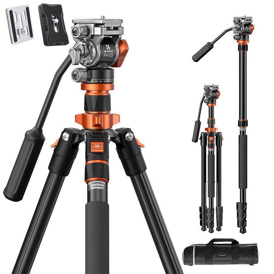 KF09.136 | K&F Omni-Director Photo-Video Aluminium Tripod