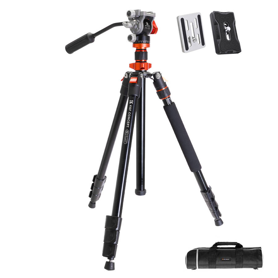 KF09.136 | K&F Omni-Director Photo-Video Aluminium Tripod