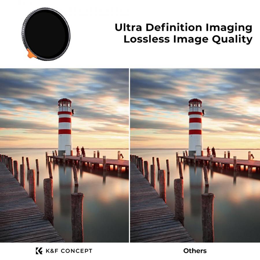 KF01.1465 | K&F 77mm Variable ND 2-ND400 Filter Nano-X Series