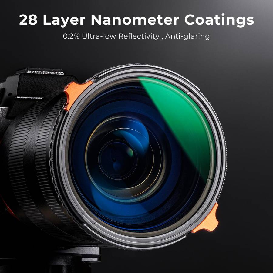 KF01.1910 | K&F 49mm 2-in-1 CPL and Variable ND 4-64 Filter Nano-X Series