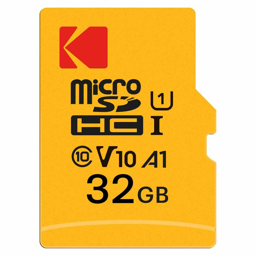 Kodak V10 microSD Card Premium Performance with UHS-I U1 A1 - Kodak 32GB microSD Card Premium Per...