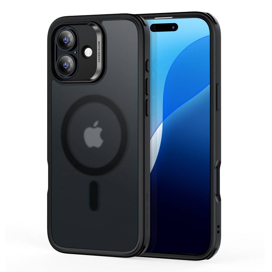 ESR Classic Hybrid MagSafe Cover for iPhone 16 / 16 Plus (HaloLock) - Frosted Black - iPhone 16