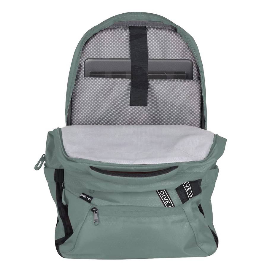 Arctic Fox Caution 15.5 Inch Laptop Backpack - Green