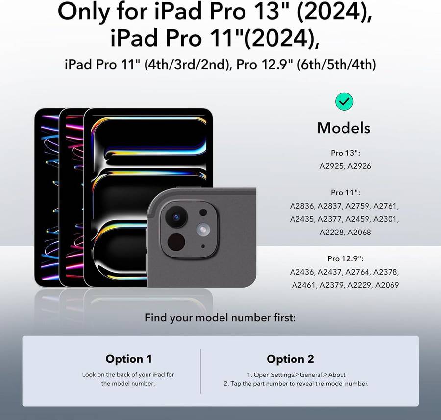ESR Camera Lens Protector Compatible with iPad Pro 13 /11