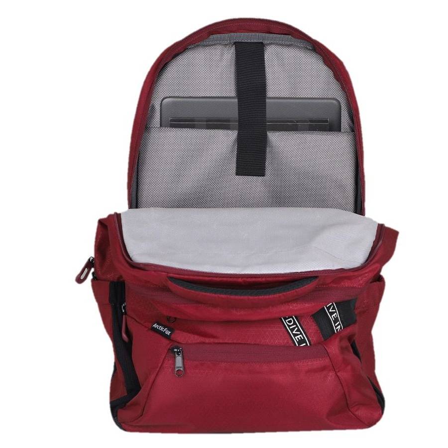 Arctic Fox Caution 15.5 Inch Laptop Backpack - Red