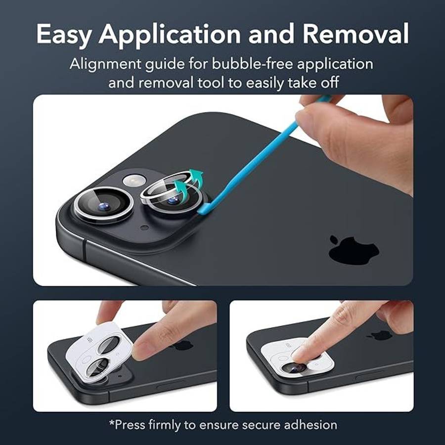 ESR Armorite Clear Camera Lens Protector for iPhone 15/15 Plus