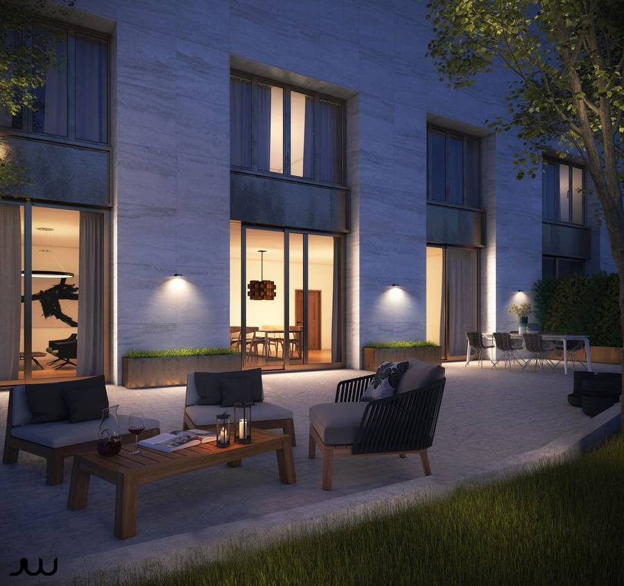 Luminar Lighting - Lunar Beam - Solar Wall Light 1000LM