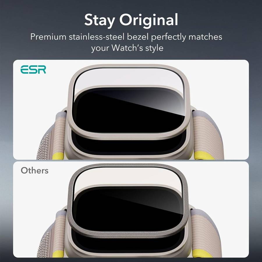ESR Armorite Apple Watch Ultra/Ultra 2 Screen Protector (2022/23) - 2 Pack