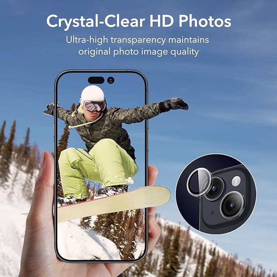 ESR Armorite Clear Camera Lens Protector for iPhone 15/15 Plus