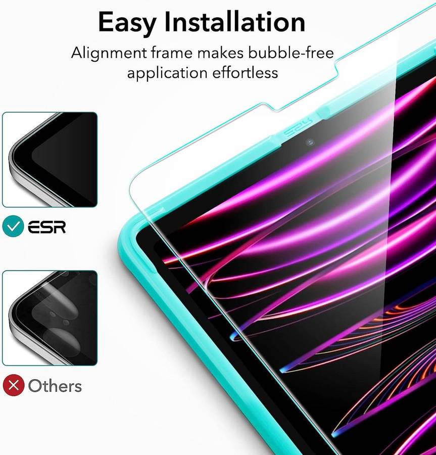 ESR Tempered-Glass Screen Protector for iPad Pro 12.9 - 2 Pack