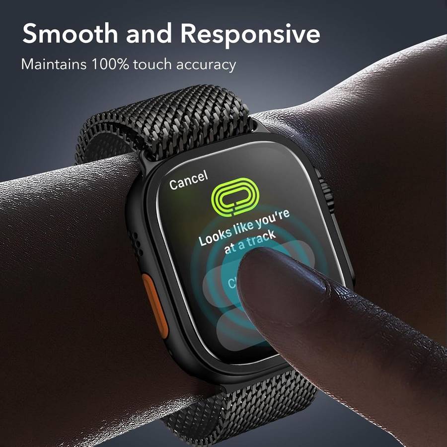 ESR Armorite Screen Protector Compatible with Apple Watch Ultra 2/1 - 2 Pack - Black