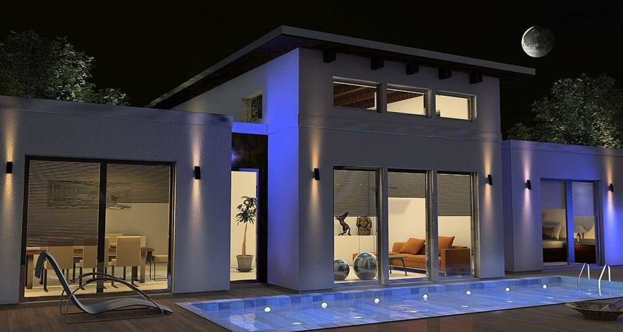 Luminar Lighting - Astra Solar Wall Light