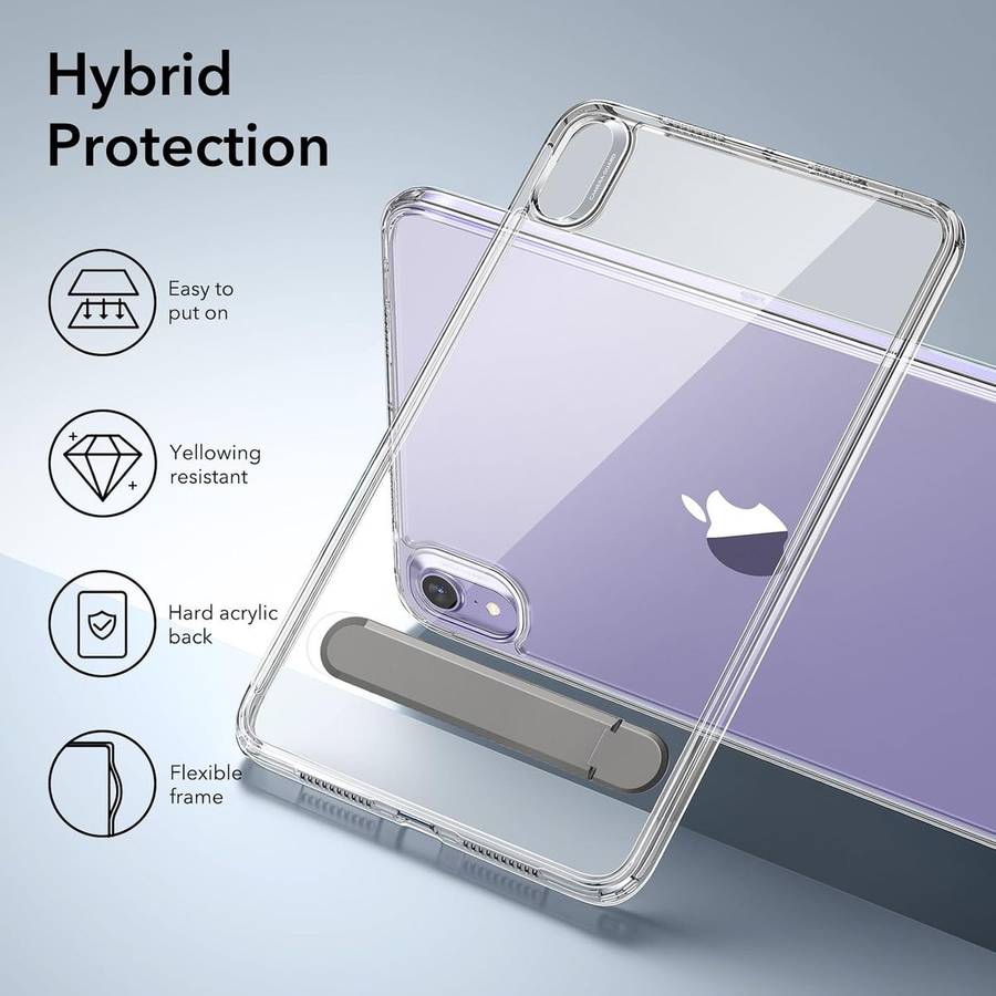 ESR Boost Kickstand Case Suitable for iPad Mini 7th/6th Generation Case - Clear
