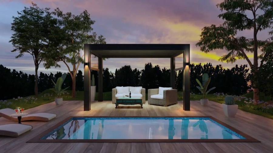 Luminar Lighting - Spectra Solo Ray Solar Wall Light