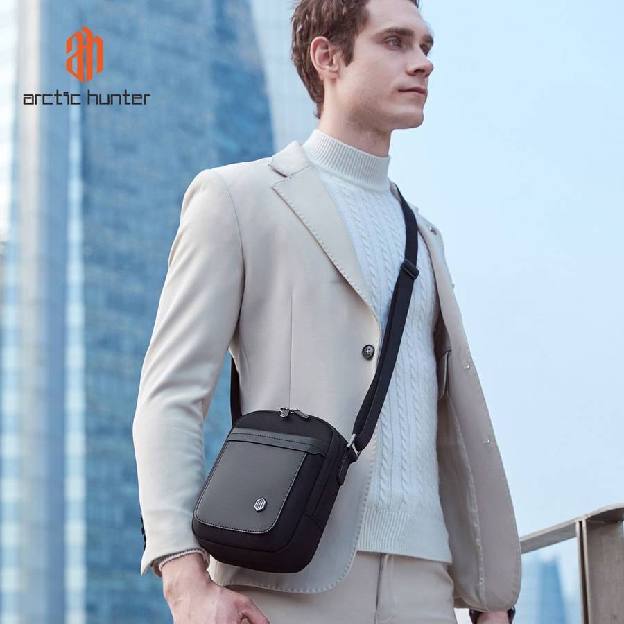 Arctic Hunter Eclipse Crossbody Bag - Black