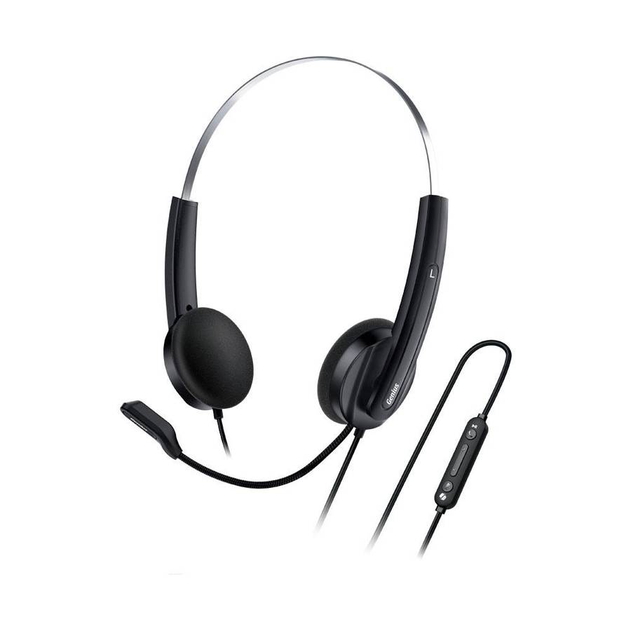 GENIUS USB HEADSET 220U AI BLK USB-C,2.4M