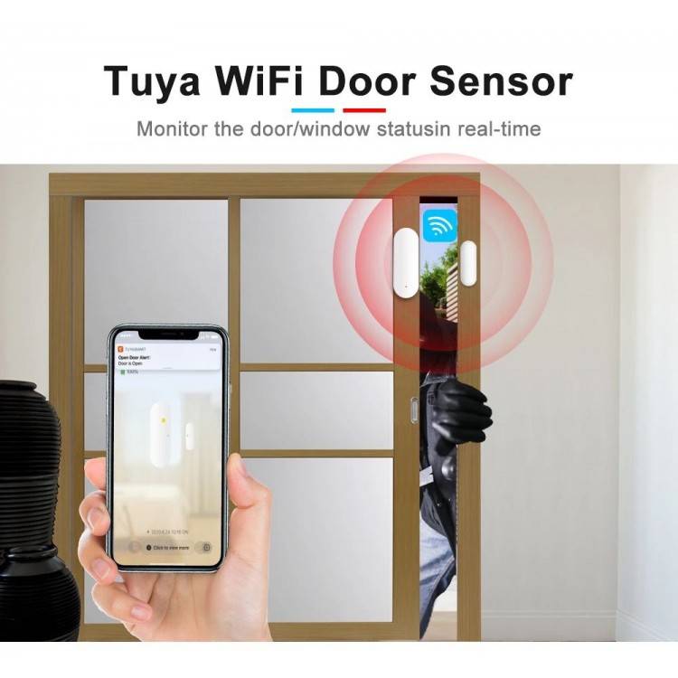 WI-FI Door Window Sensor - Smart Wifi Door Windows Sensor