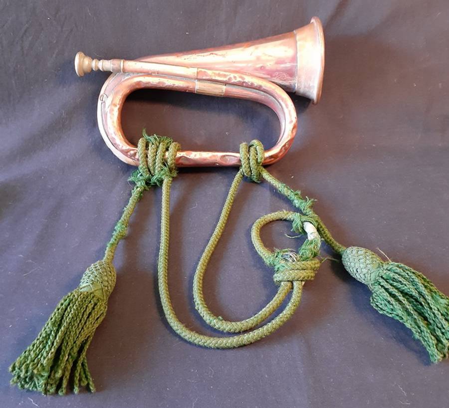 Antique? Copper and Brass Bugle A Higham Product England