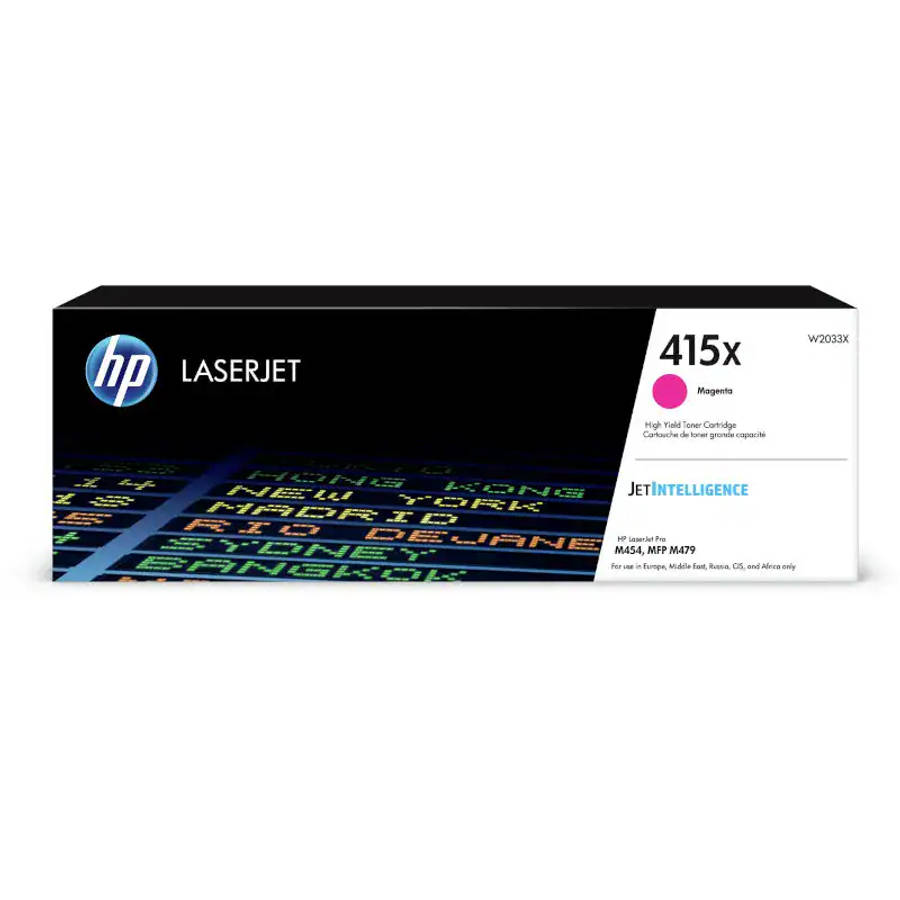 Original HP 415X High Yield Magenta LaserJet Toner Cartridge (W2033X)