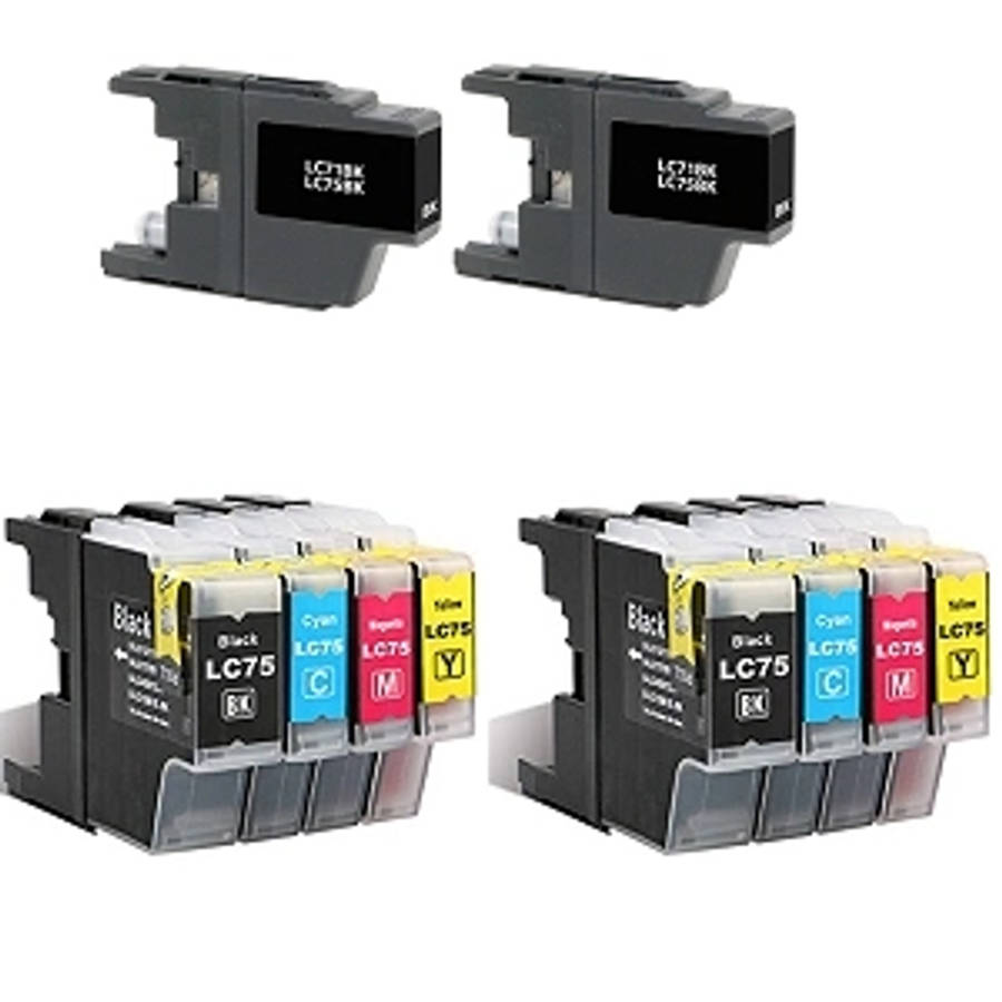 Brother MFC-J280-W Compatible Combo Ink Cartridges LC-75XL