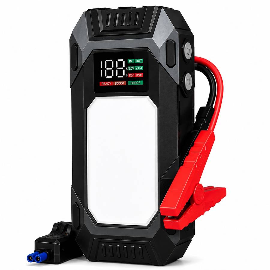 Jump Start Pro 1500A Multifunction Car Jump Starter Power Bank with 4W LED