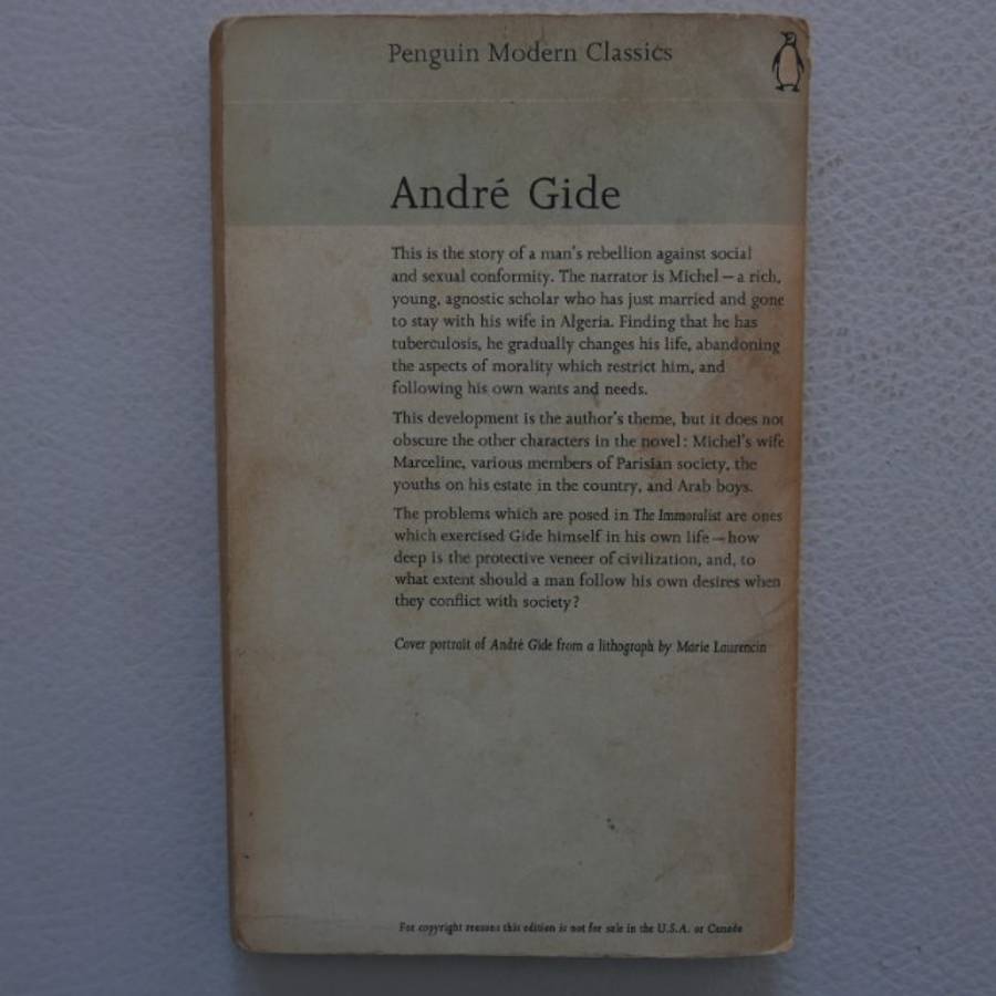 The Immoralist by André Gide