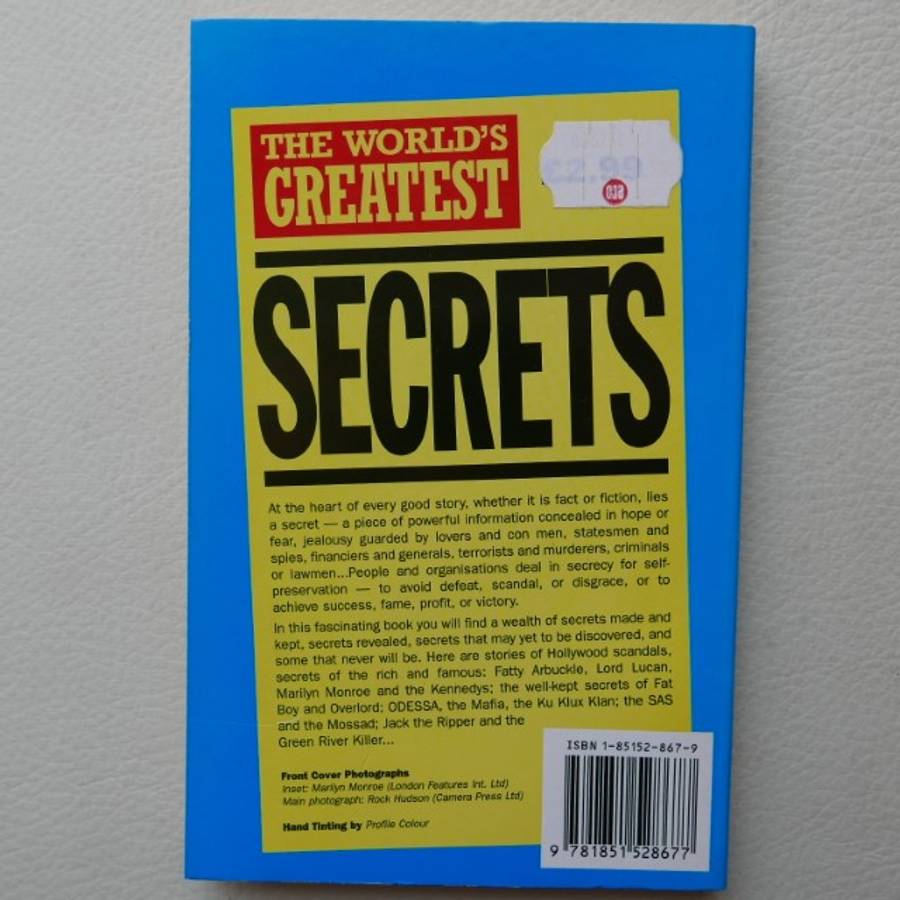 The World's Greatest Secrets by Allan Hall (Published by Hamlyn)