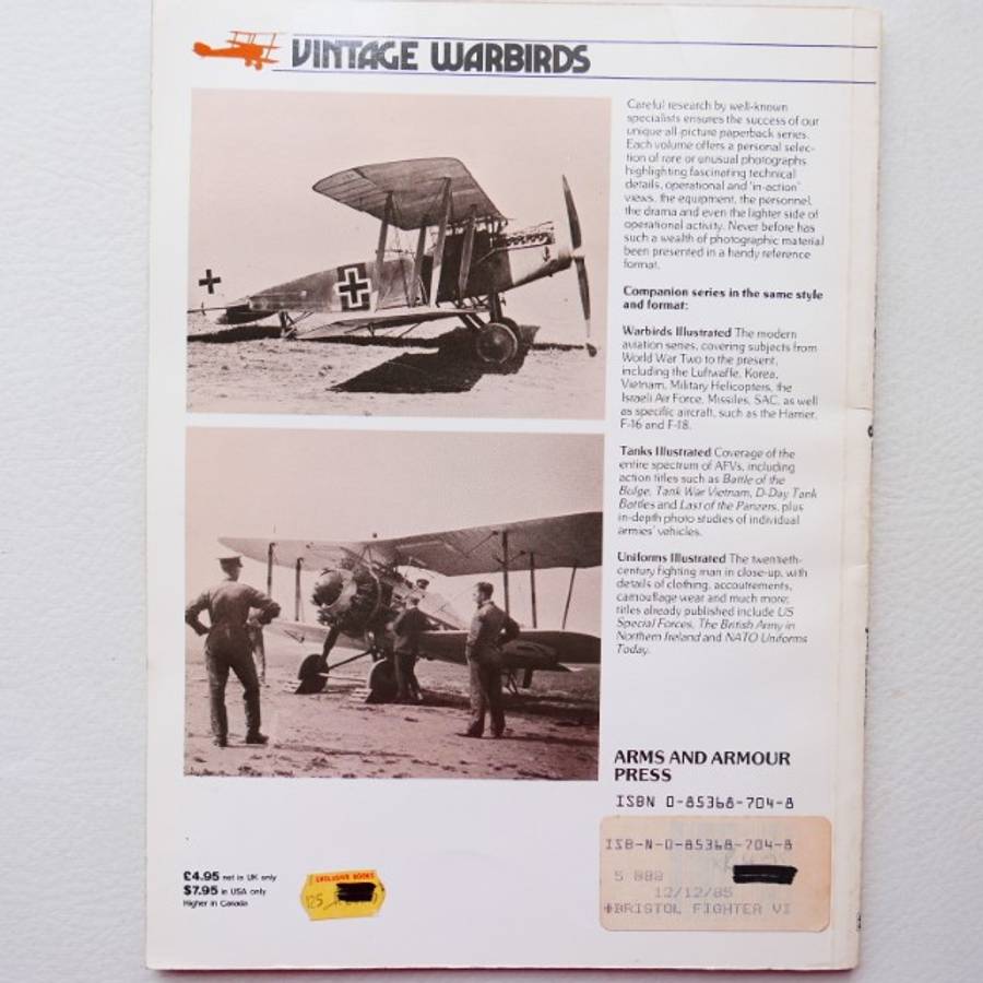 The Bristol Fighter - Vintage Warbirds No. 4 - J. M. Bruce