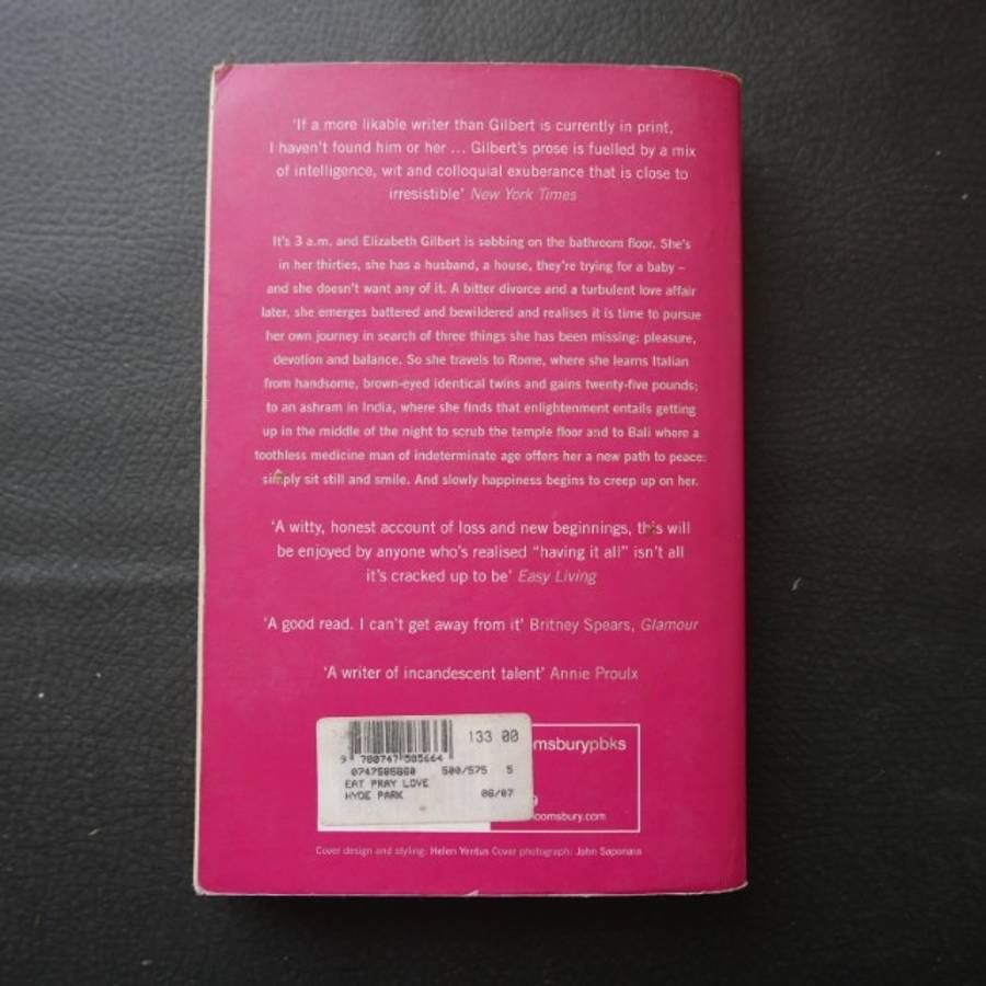 Eat Pray Love by Elizabeth Gilbert