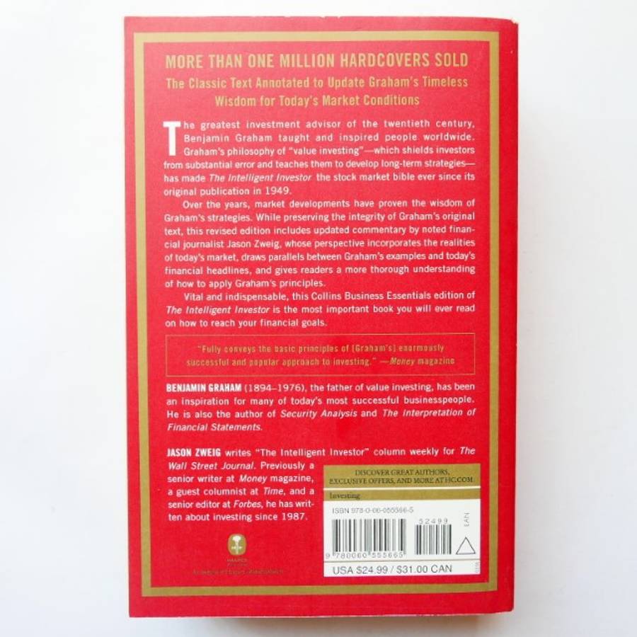 The Intelligent Investor: The Definitive Book on Value Investing by Benjamin Graham
