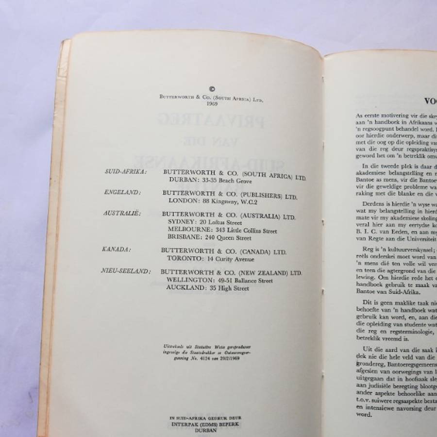 Die Privaatreg van die Suid-Afrikaanse Bantoe deur N. J. J. Olivier