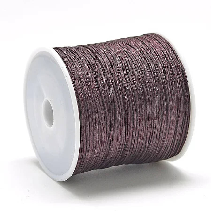Dark Brown Chinese Macrame Knotting Cord 0,5mm