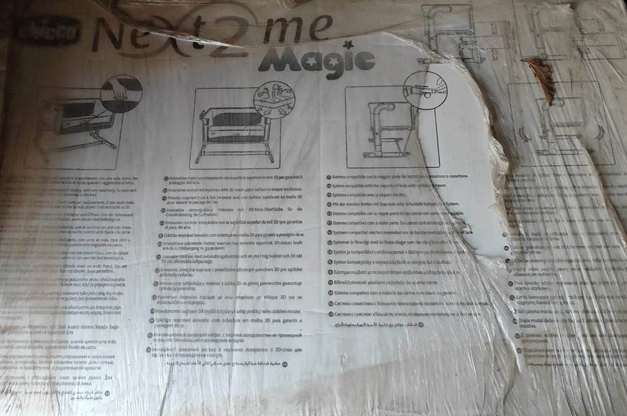 Chicco Next2Me Magic Moon Grey  - Open Box