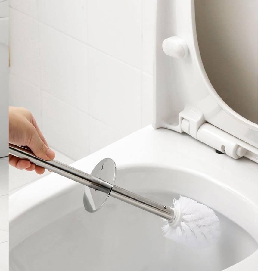 Toilet Brush and Holder Set - Black