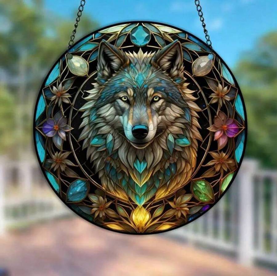 Wolf Window Decoration