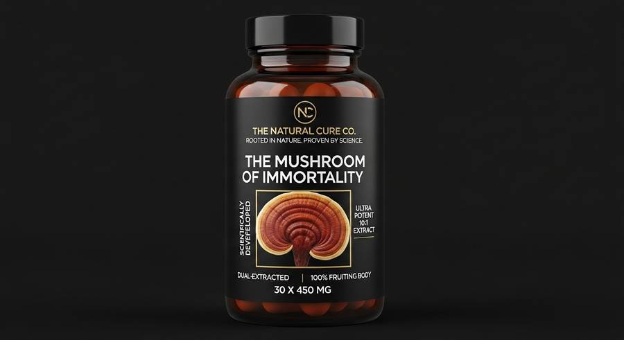 Reishi Dual Extracted 450 MG Capsules (100% fruiting body)