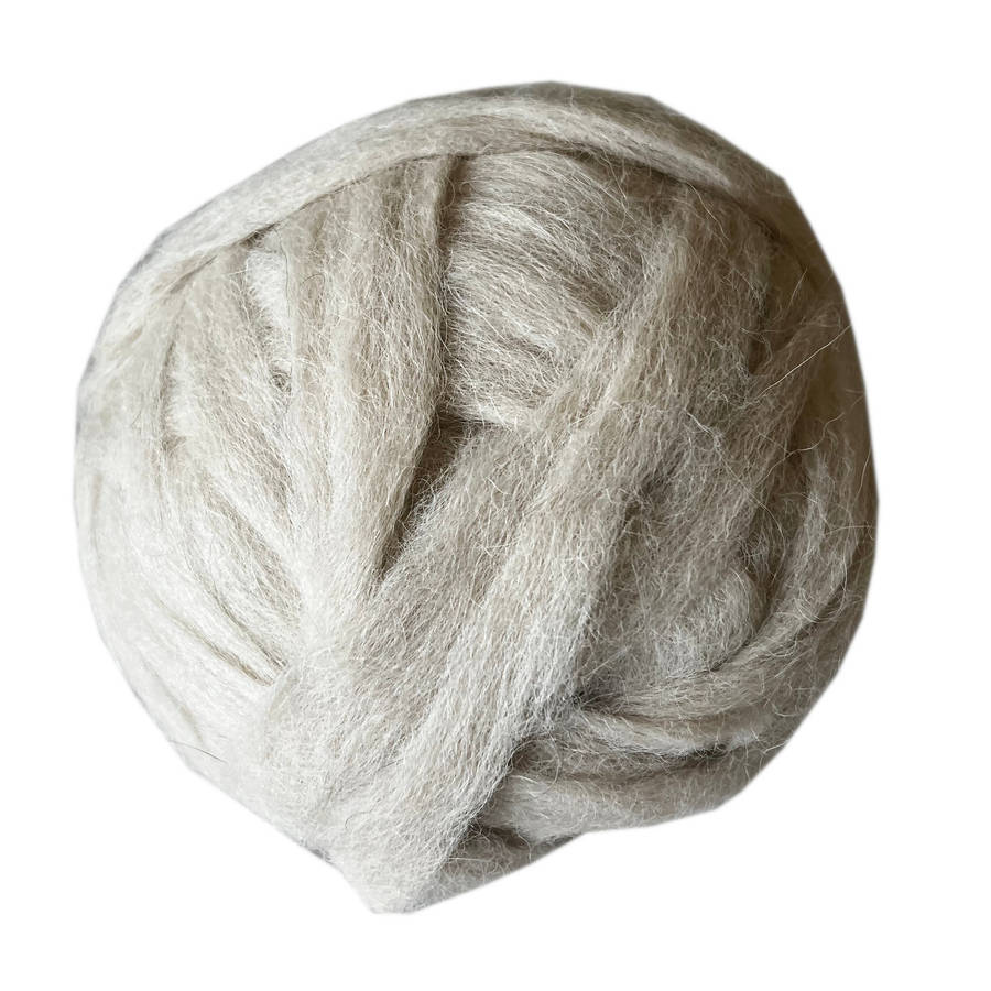 Alpaca Fleece - White (legs and neck)