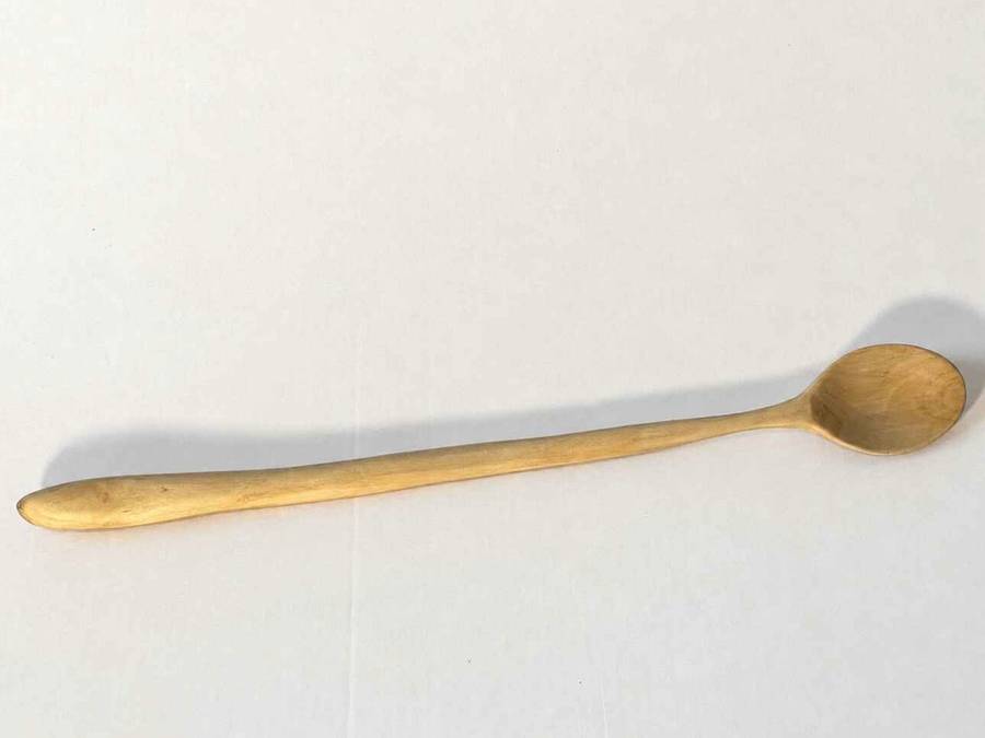 Hand carved Olive wood spoon 27,5cm