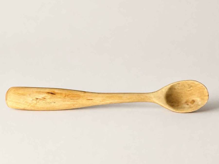 Hand carved Olive wood spoon 13.5cm