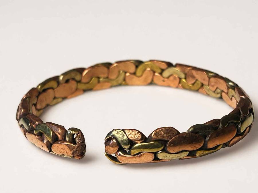 Plaited Copper Bangle