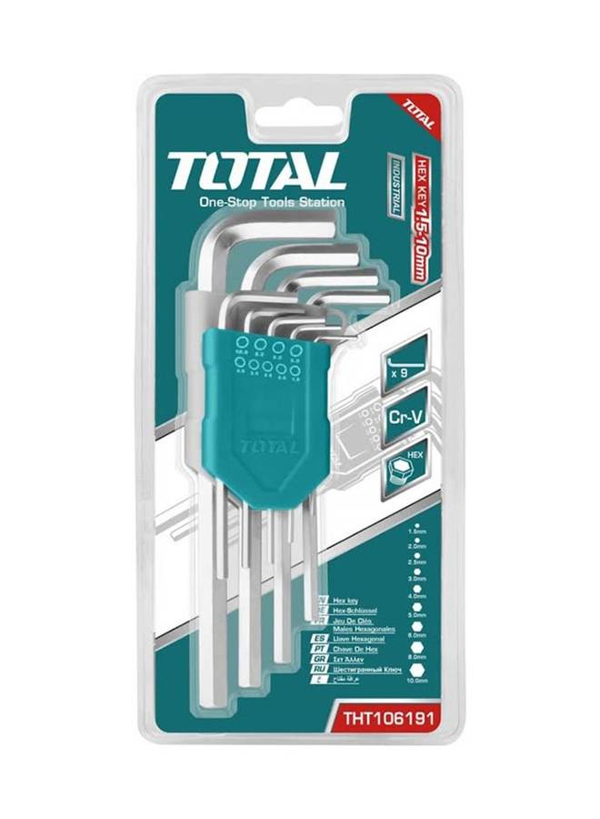 TOTAL THT106191 Hex Key Set 9pc