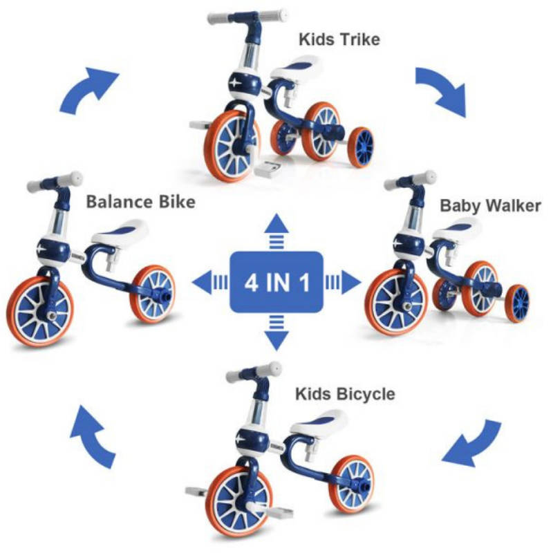 4 in 1 Trike - Blue