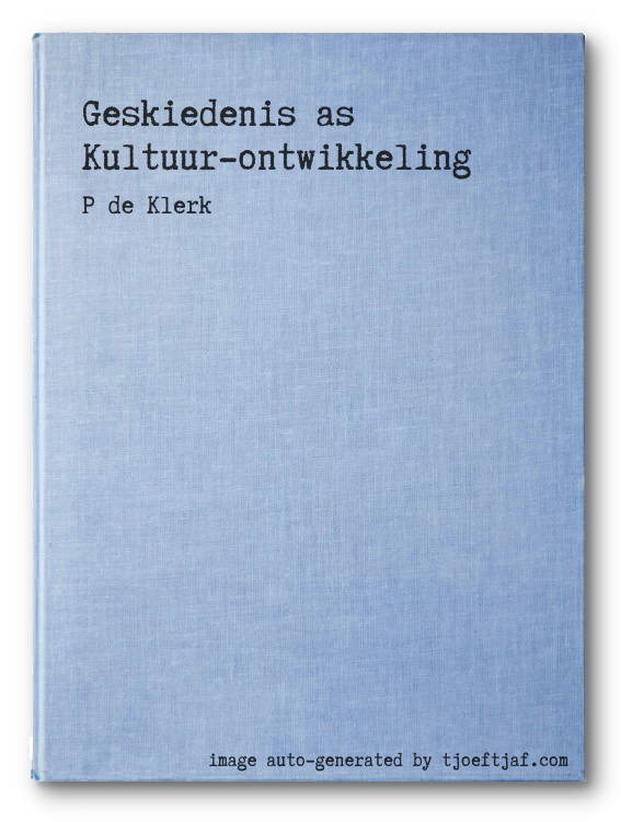 Geskiedenis as Kultuur-ontwikkeling