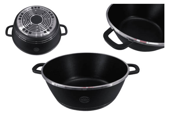 Dessini Die Cast Aluminum Non-Stick Cookware Set with Grill Pan - 23 Piece
