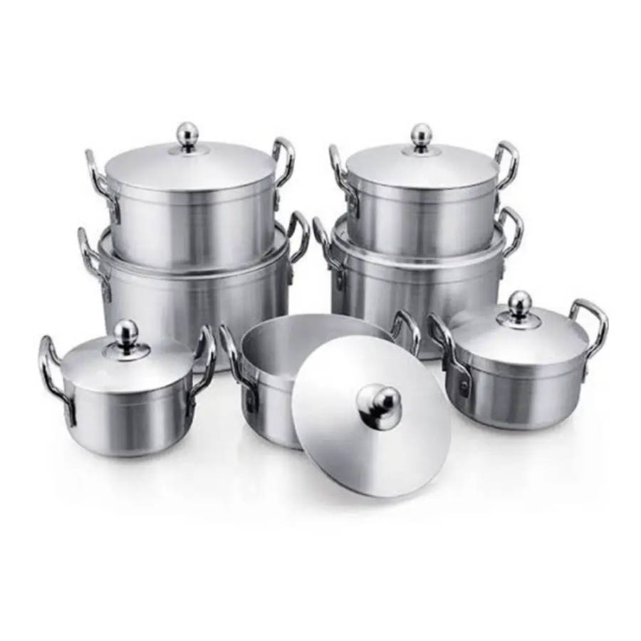 Ultimate Kitchen Bundle: 7.5L Stove Kettle, 14-Piece Cookware Set, 4-Plate Gas Stove (3-in-1 Combo)
