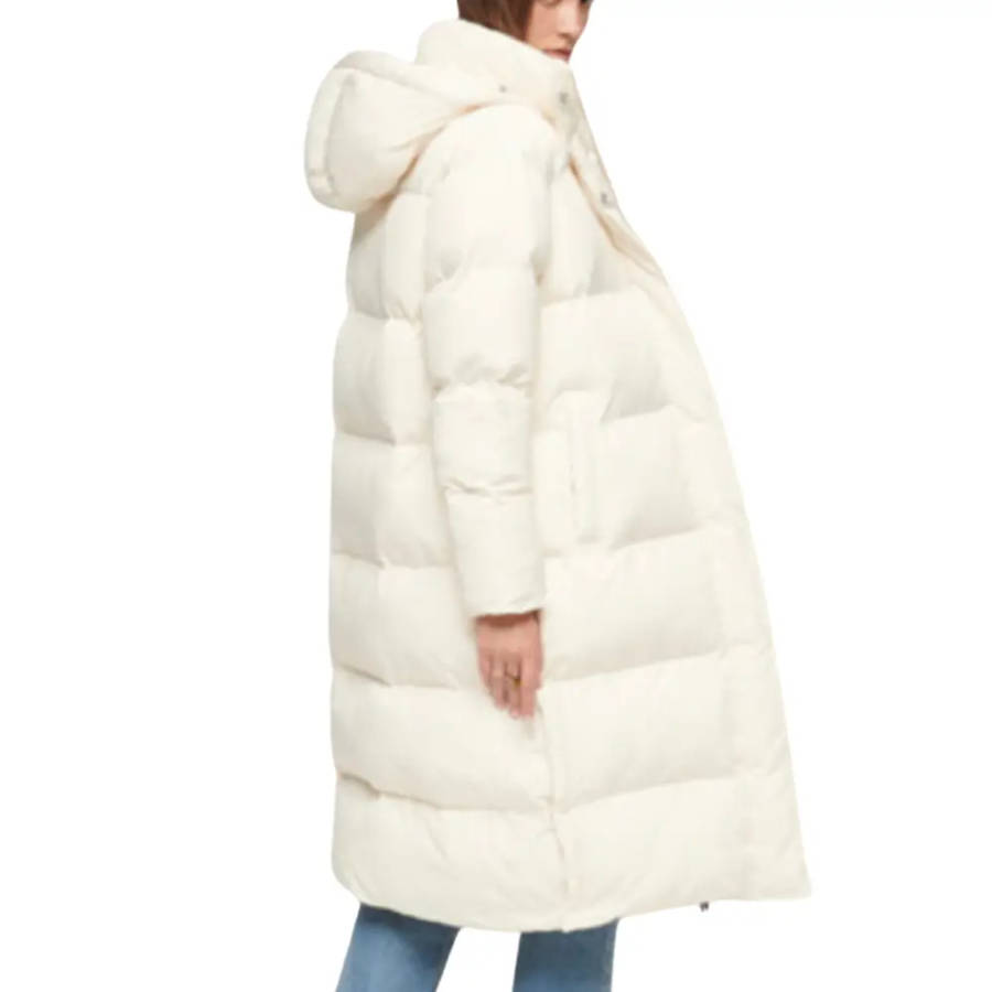 Luxurious Ladies Long Puff Coat for Special Occasions