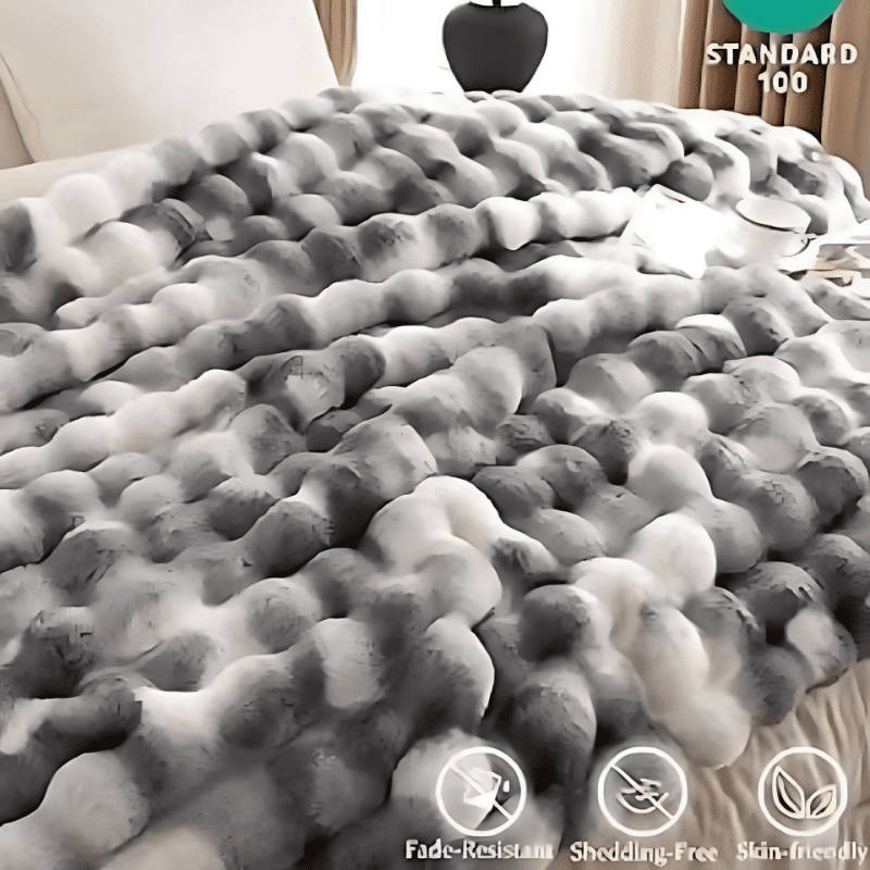 Light Grey-Ultra-Soft Tie-Dye Throw Blanket